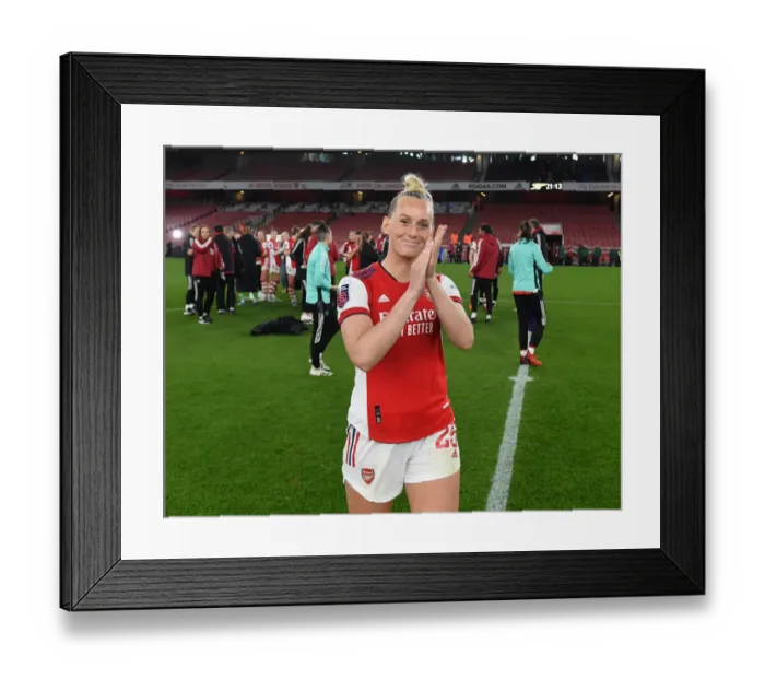 Framed Print : Arsenal Women's FA WSL Victory: Stina Blackstenius Celebrates Over Tottenham Hotspur Framed Print : Arsenal Women's FA WSL Victory: Stina Blackstenius Celebrates Over Tottenham Hotspur