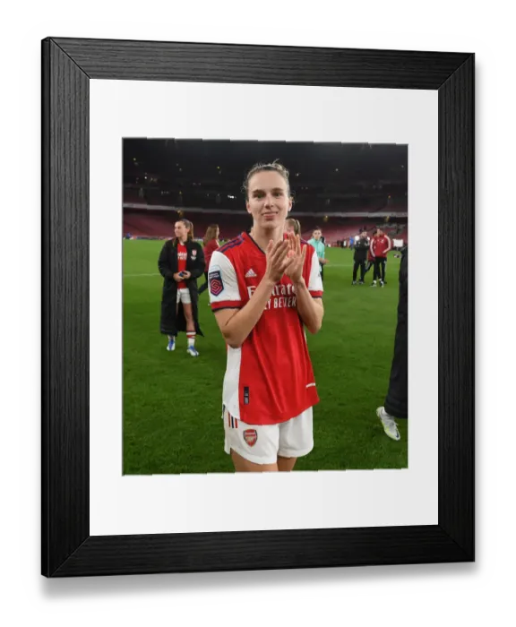 Framed Print : Vivianne Miedema's Emotional Reaction: Arsenal Women's Thrilling FA WSL Victory Over Tottenham Hotspur
