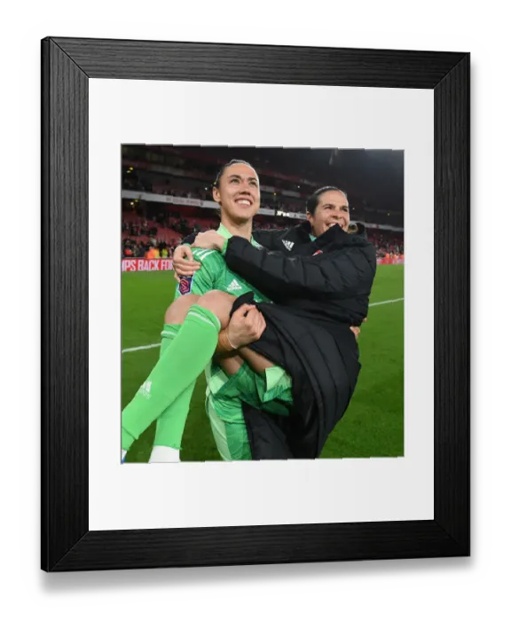 Framed Print : Clash of the Titans: Arsenal vs. Tottenham Women's FA WSL Showdown for the Crown