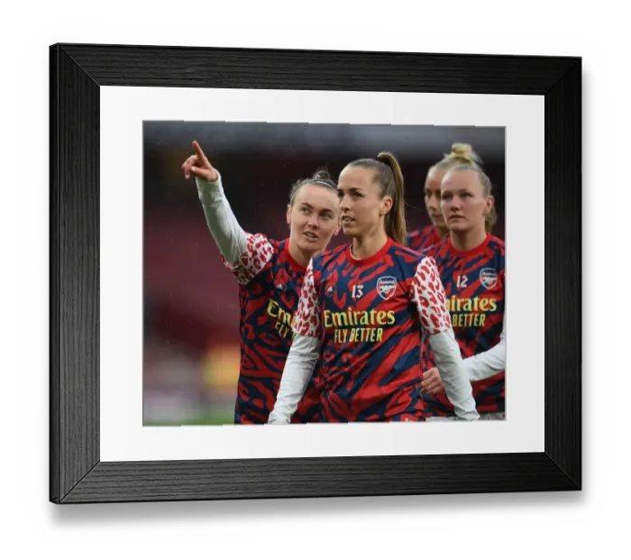 Framed Print : Arsenal Women vs. Tottenham Hotspur Women: Caitlin Foord and Lia Walti Prepare for Barclays FA WSL Showdown