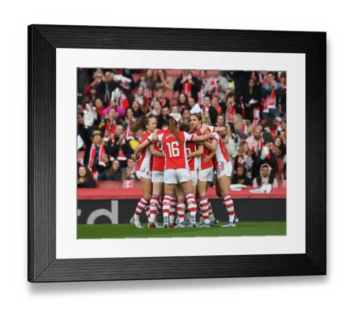 Framed Print : Arsenal Women's Victory: Beth Mead Scores First Goal Against Tottenham Hotspur in FA WSL Showdown