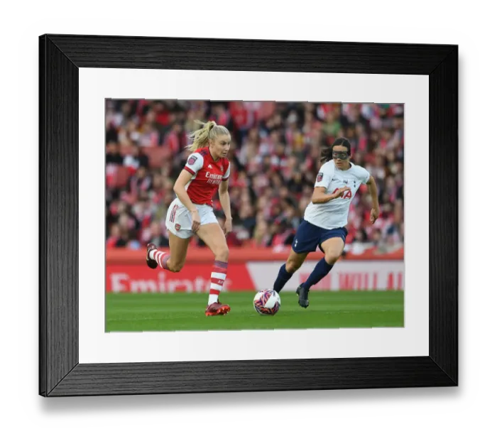 Framed Print : Battle for FA WSL Supremacy: Arsenal Women vs. Tottenham Hotspur (2021-22)