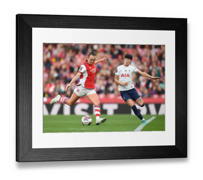 Framed Print : Arsenal vs. Tottenham: Caitlin Foord Shoots Under Pressure in FA WSL Clash Framed Print : Arsenal vs. Tottenham: Caitlin Foord Shoots Under Pressure in FA WSL Clash