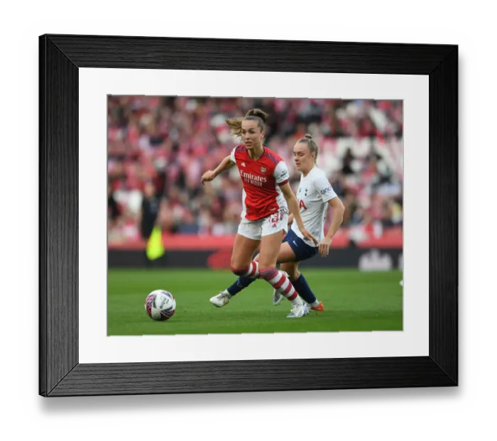 Framed Print : Intense Rivalry: Arsenal Women vs. Tottenham Hotspur Women Clash in FA WSL Framed Print : Intense Rivalry: Arsenal Women vs. Tottenham Hotspur Women Clash in FA WSL