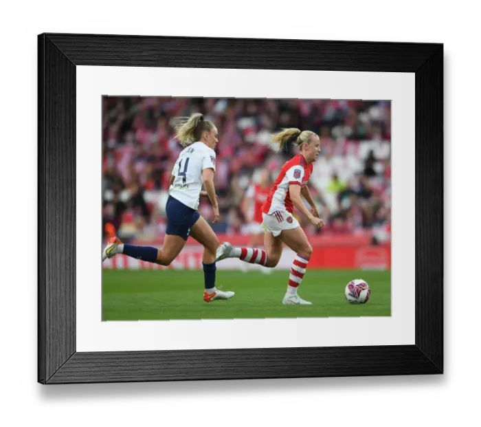 Framed Print : Clash of Stars: Beth Mead vs. Josie Green - Arsenal Women vs. Tottenham Hotspur
