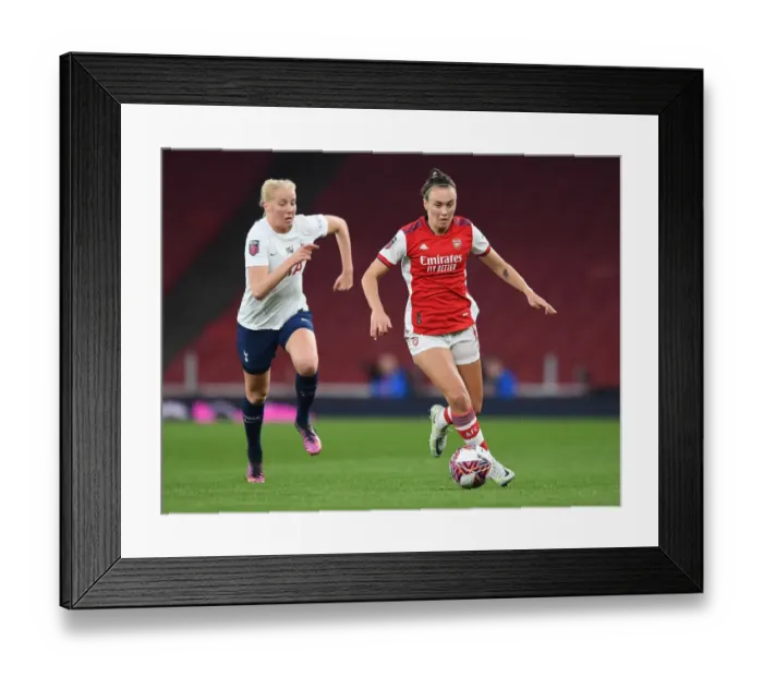 Framed Print : Arsenal vs. Tottenham: FA WSL Clash at Emirates Stadium (2021-22)