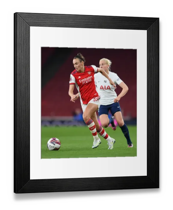Framed Print : Arsenal vs. Tottenham: FA WSL Clash at Emirates Stadium (2021-22)