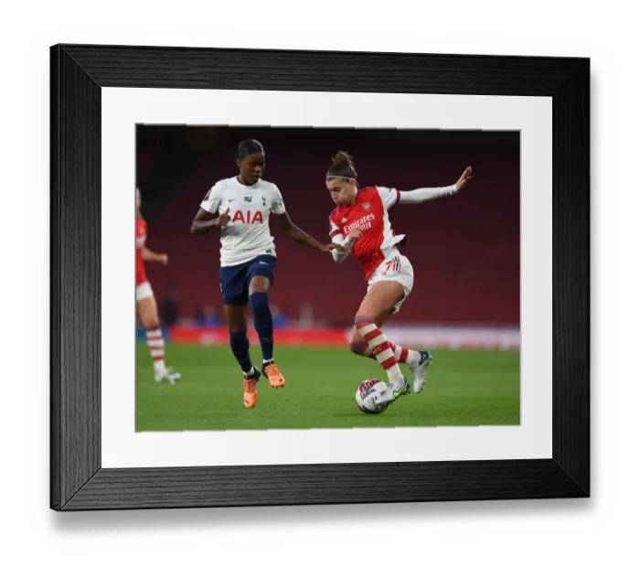 Framed Print : Arsenal vs. Tottenham: FA WSL Clash at Emirates Stadium Framed Print : Arsenal vs. Tottenham: FA WSL Clash at Emirates Stadium