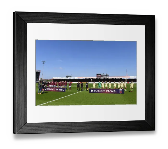 Framed Print : Arsenal Women Take on West Ham United Women in FA WSL Showdown Framed Print : Arsenal Women Take on West Ham United Women in FA WSL Showdown