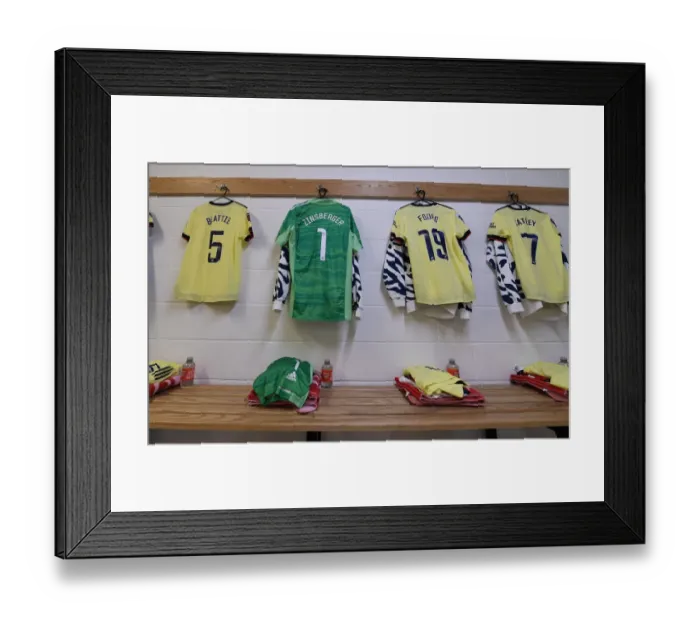 Framed Print : Arsenal Women's Kit Ready: West Ham United vs. Arsenal FA WSL Showdown Framed Print : Arsenal Women's Kit Ready: West Ham United vs. Arsenal FA WSL Showdown
