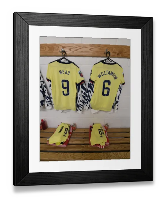Framed Print : Arsenal Women's Kit Preparation: West Ham United Women vs. Arsenal Women (Barclays FA WSL)