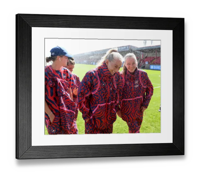 Framed Print : Arsenal Women Prepare for FA WSL Clash Against West Ham United Framed Print : Arsenal Women Prepare for FA WSL Clash Against West Ham United