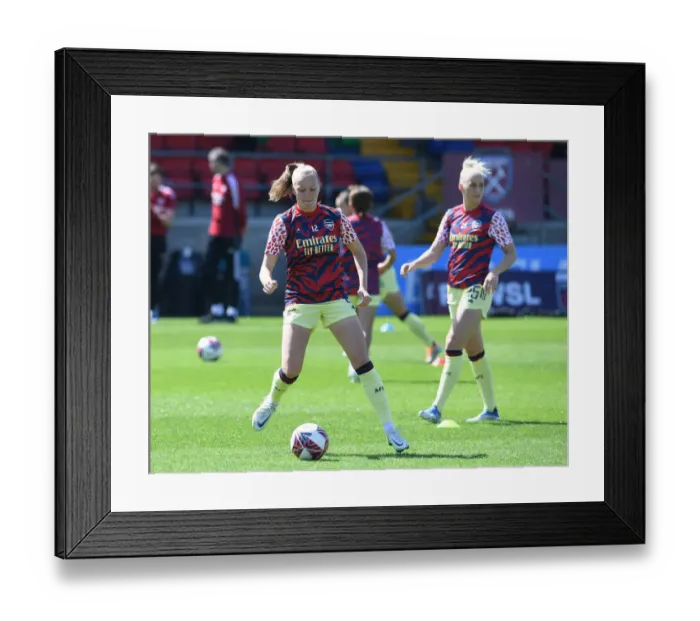 Framed Print : Arsenal Women Prepare for West Ham United Clash in FA WSL Showdown Framed Print : Arsenal Women Prepare for West Ham United Clash in FA WSL Showdown