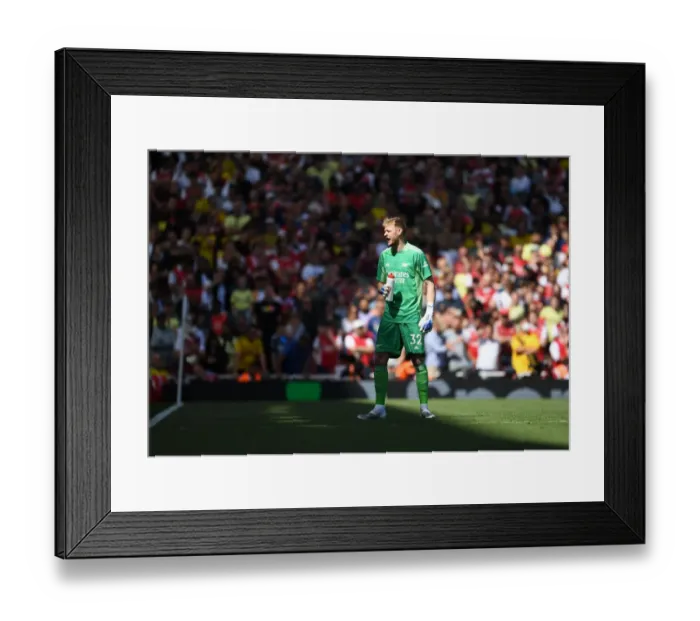 Framed Print : Arsenal vs Leeds United: Aaron Ramsdale in Action at the Emirates Stadium, Premier League 2021-22 Framed Print : Arsenal vs Leeds United: Aaron Ramsdale in Action at the Emirates Stadium, Premier League 2021-22