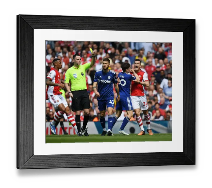 Framed Print : Clash at the Emirates: Arsenal vs Leeds United - Premier League 2021-22