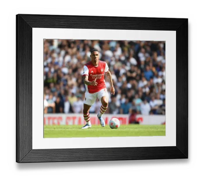 Framed Print : Arsenal vs Leeds United: Gabriel in Action at the Emirates Stadium, Premier League 2021-2022 Framed Print : Arsenal vs Leeds United: Gabriel in Action at the Emirates Stadium, Premier League 2021-2022