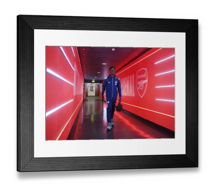 Framed Print : Arsenal's Bukayo Saka Ready for Leeds United Clash in Premier League (Arsenal v Leeds United 2021-22)