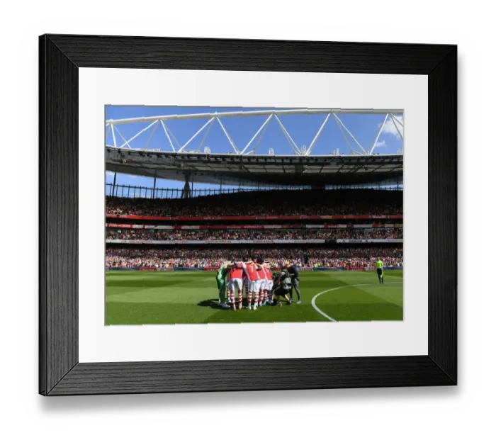 Framed Print : Arsenal vs Leeds United: Premier League Showdown - Arsenal Team Huddle at Emirates Stadium Framed Print : Arsenal vs Leeds United: Premier League Showdown - Arsenal Team Huddle at Emirates Stadium