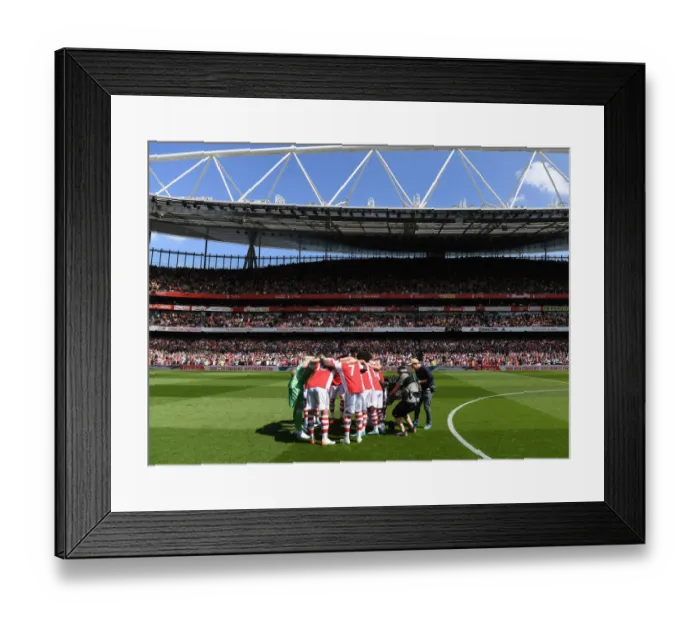 Framed Print : Arsenal United: A Unified Team at Emirates Stadium - Premier League Rivalry: Arsenal vs Leeds United (2021-2022)