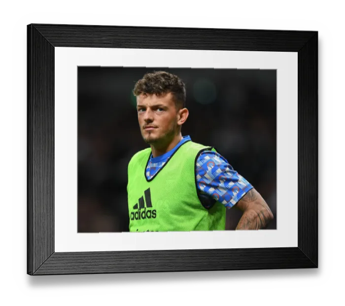 Framed Print : Arsenal's Ben White Faces Off Against Tottenham Hotspur in Intense Premier League Rivalry