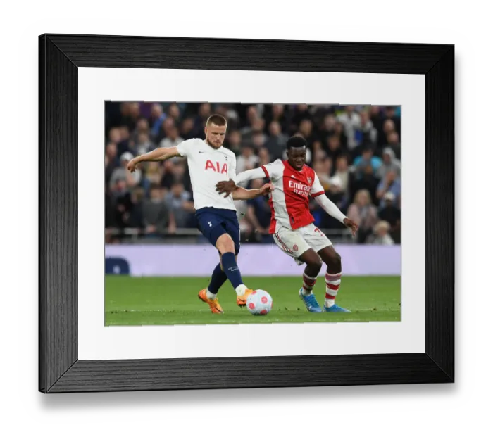 Framed Print : Clash in the Capital: Nketiah vs. Dier - Tottenham vs. Arsenal, Premier League 2021-22