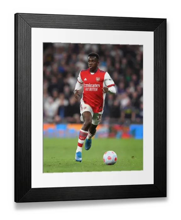 Framed Print : Arsenal's Eddie Nketiah Faces Off Against Tottenham Hotspur in Premier League Showdown