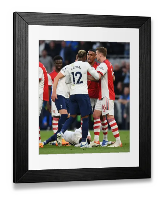 Framed Print : Clash of Titans: Gabriel vs Emerson Royal - Tottenham vs Arsenal, Premier League 2021-22 Framed Print : Clash of Titans: Gabriel vs Emerson Royal - Tottenham vs Arsenal, Premier League 2021-22