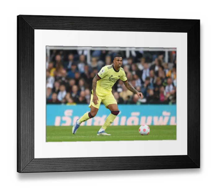 Framed Print : Gabriel Magalhaes in Action: Newcastle United vs. Arsenal, Premier League 2021-22 Framed Print : Gabriel Magalhaes in Action: Newcastle United vs. Arsenal, Premier League 2021-22