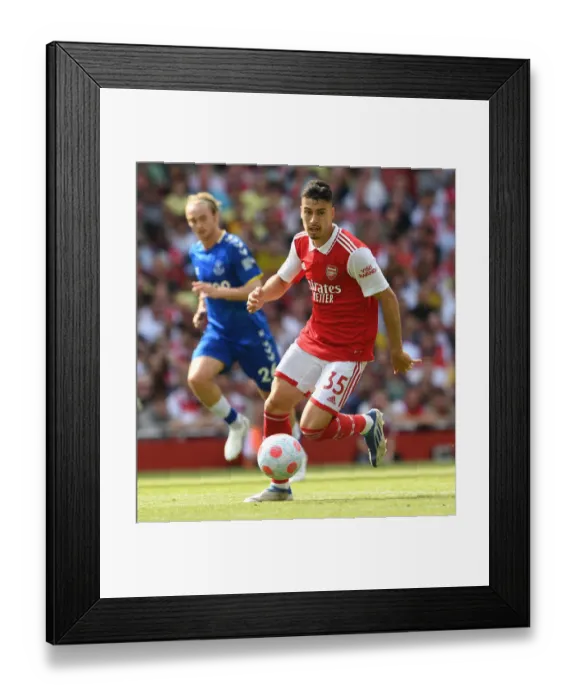 Framed Print : Martinelli's Brilliance: Arsenal Secures Victory Over Everton in Premier League 2021-22