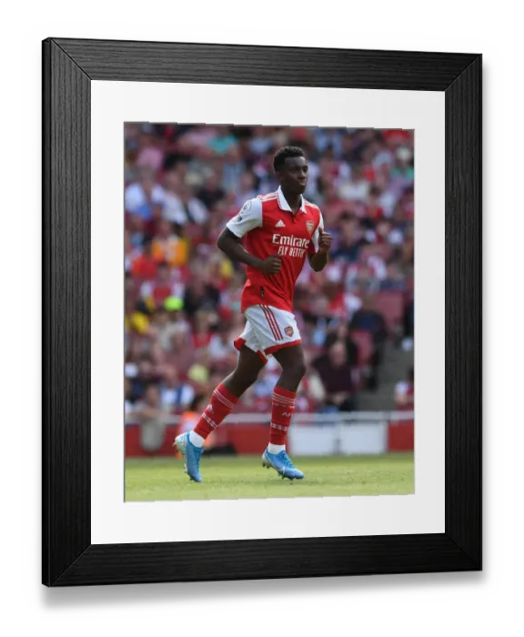 Framed Print : Arsenal's Eddie Nketiah in Action Against Everton - Premier League Showdown (2021-22)