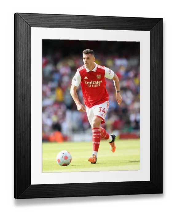 Framed Print : Granit Xhaka: Arsenal's Midfield Mastermind in Action against Everton, Premier League 2021-22 Framed Print : Granit Xhaka: Arsenal's Midfield Mastermind in Action against Everton, Premier League 2021-22