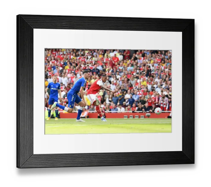 Framed Print : Gabriel Magalhaes Scores Arsenal's Fourth Goal: Arsenal v Everton, Premier League 2021-22 Framed Print : Gabriel Magalhaes Scores Arsenal's Fourth Goal: Arsenal v Everton, Premier League 2021-22