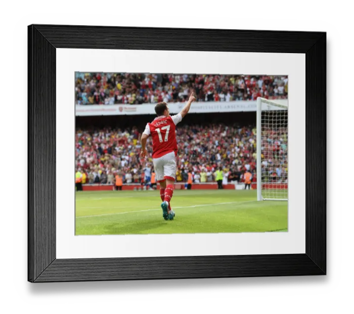 Framed Print : Arsenal's Thrilling Victory: Cedric Soares Scores the Decisive Goal Against Everton (May 2022) Framed Print : Arsenal's Thrilling Victory: Cedric Soares Scores the Decisive Goal Against Everton (May 2022)
