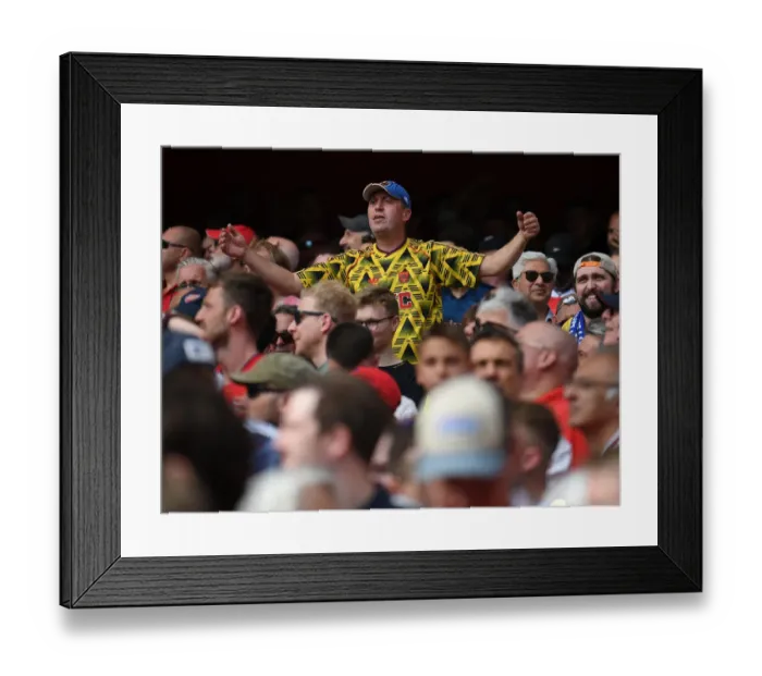 Framed Print : Passionate Arsenal Fans: Arsenal vs. Everton (2021-22) at Emirates Stadium, London Framed Print : Passionate Arsenal Fans: Arsenal vs. Everton (2021-22) at Emirates Stadium, London