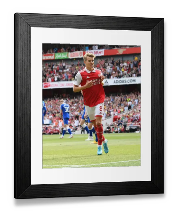 Framed Print : Martin Odegaard's Brace: Arsenal Thrash Everton 5-2 in Premier League Showdown Framed Print : Martin Odegaard's Brace: Arsenal Thrash Everton 5-2 in Premier League Showdown