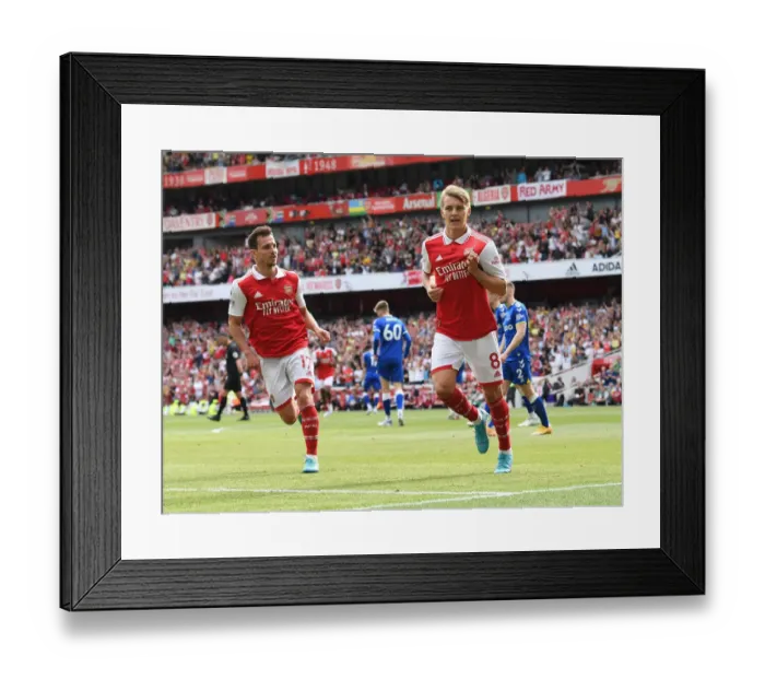 Framed Print : Five-Star Odegaard: Arsenal's Clinical Performance vs. Everton (2021-22) - Martin Odegaard Scores Arsenal's 5th Goal Framed Print : Five-Star Odegaard: Arsenal's Clinical Performance vs. Everton (2021-22) - Martin Odegaard Scores Arsenal's 5th Goal