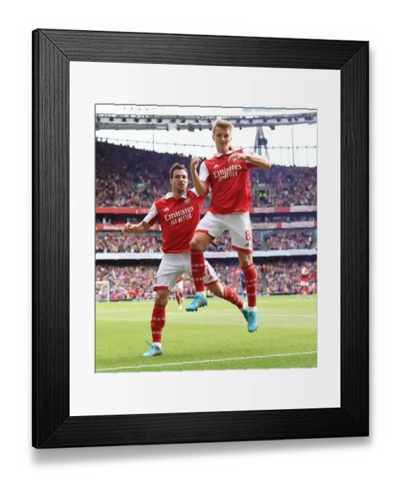 Framed Print : Arsenal's Five-Star Comeback: Martin Odegaard's Goal Seals Victory Over Everton Framed Print : Arsenal's Five-Star Comeback: Martin Odegaard's Goal Seals Victory Over Everton