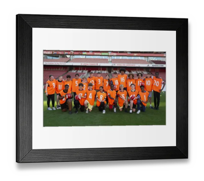 Framed Print : Arsenal Football Club 2022: Uncovering Tomorrow's Talents - Ball Squad Trials