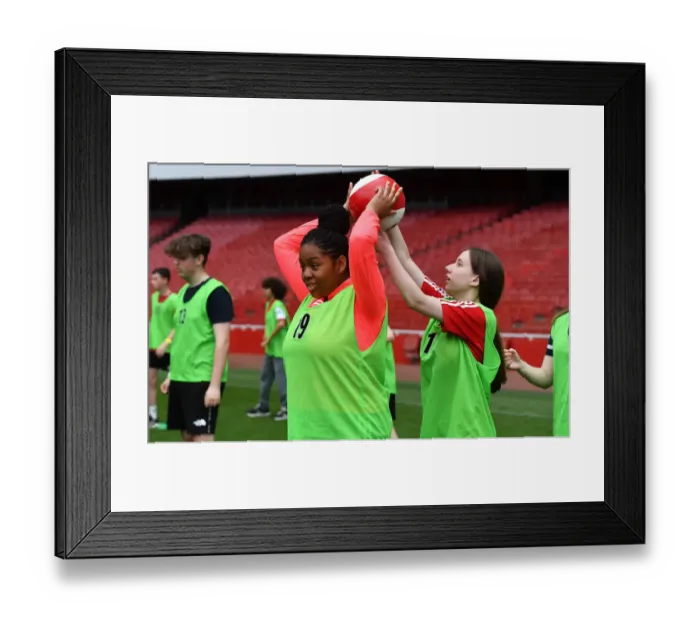 Framed Print : Arsenal FC 2022: Discovering the Next Football Prodigy - Ball Squad Trials