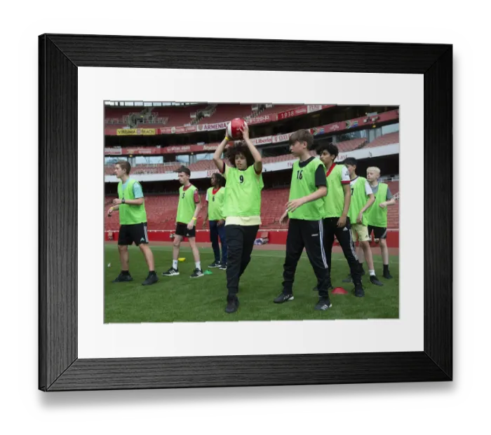 Framed Print : Arsenal Football Club 2022: Ball Squad Trials - Selecting the Best Squad