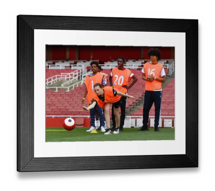 Framed Print : Arsenal FC 2022: Uncovering the New Ball Squad Talents - The Trials