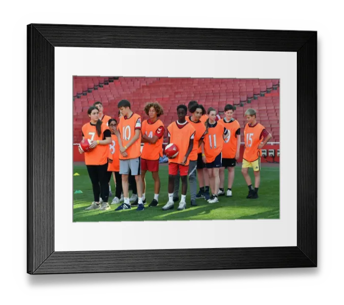 Framed Print : Arsenal FC 2022: Uncovering Football's Next Prodigy at Ball Squad Trials