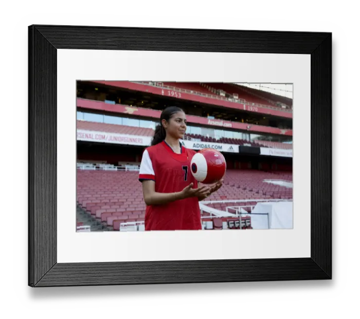 Framed Print : Arsenal FC 2022: Uncovering Football's Next Star at Ball Squad Trials