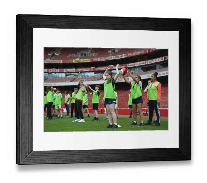 Framed Print : Arsenal FC 2022: Uncovering Football's Next Prodigy at the Ball Squad Trials