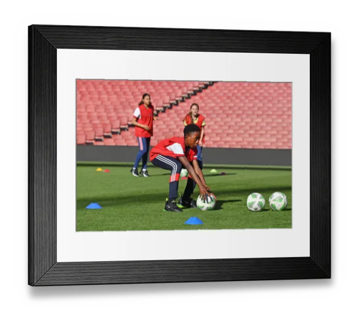 Framed Print : Arsenal FC 2022: Uncovering Football's Future Stars at Ball Squad Trials Framed Print : Arsenal FC 2022: Uncovering Football's Future Stars at Ball Squad Trials
