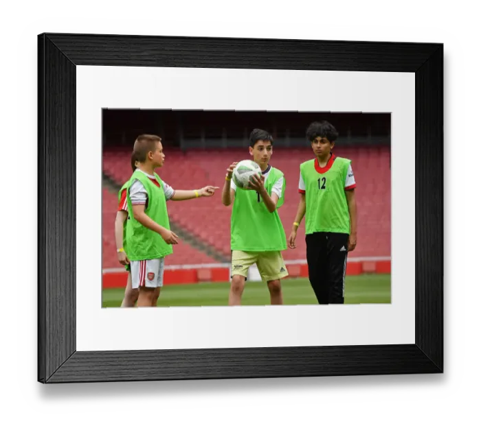 Framed Print : Arsenal FC 2022: Uncovering Football's Future Star - Ball Squad Trials