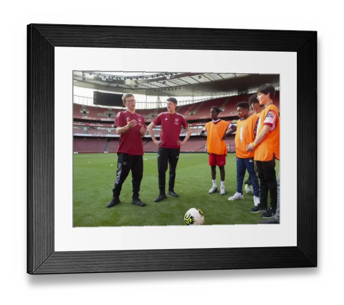 Framed Print : Arsenal FC 2022: Uncovering Football's Next Prodigy - Ball Squad Trials