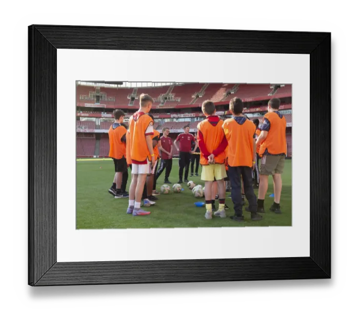 Framed Print : Arsenal FC 2022: Uncovering Football's Next Prodigy at the Ball Squad Trials