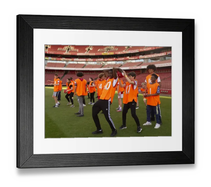 Framed Print : Arsenal FC 2022: Uncovering the Next Football Prodigy - Ball Squad Trials