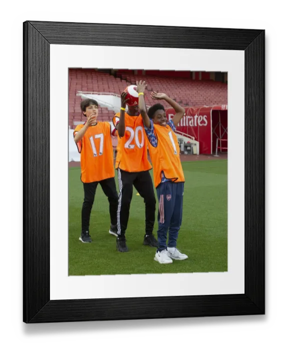Framed Print : Arsenal Football Club: 101 Challenging Ball Squad Trials 2022